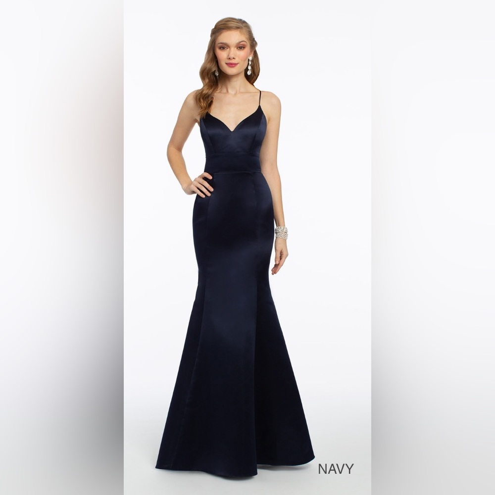 Camille La Vie Satin Mermaid Sweetheart Dress